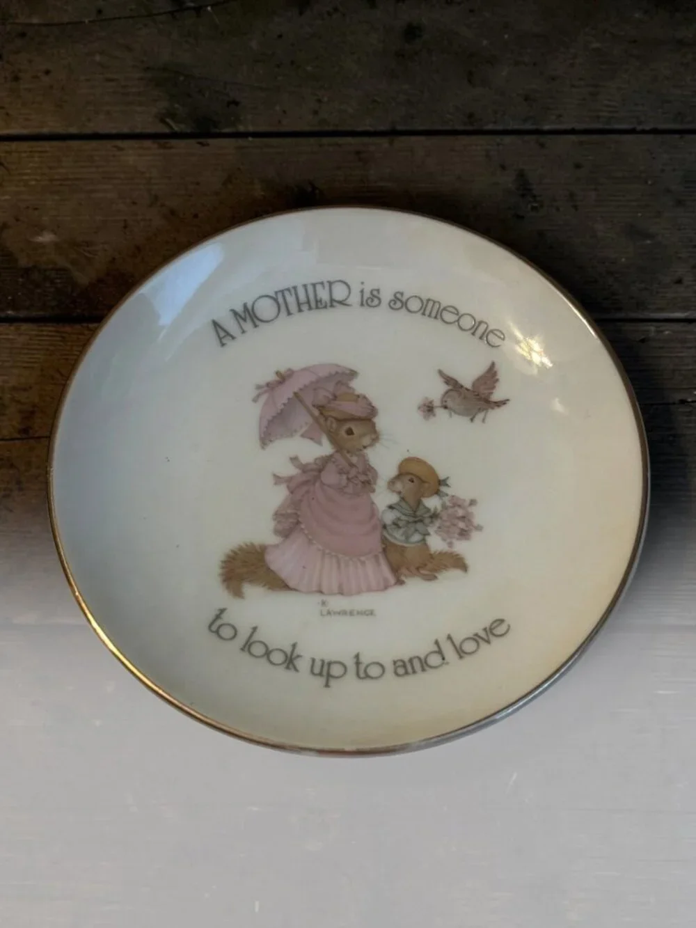 A Mother Is Someone To Look Up To & Love Porcelain Plate By Lasting Treasures vi